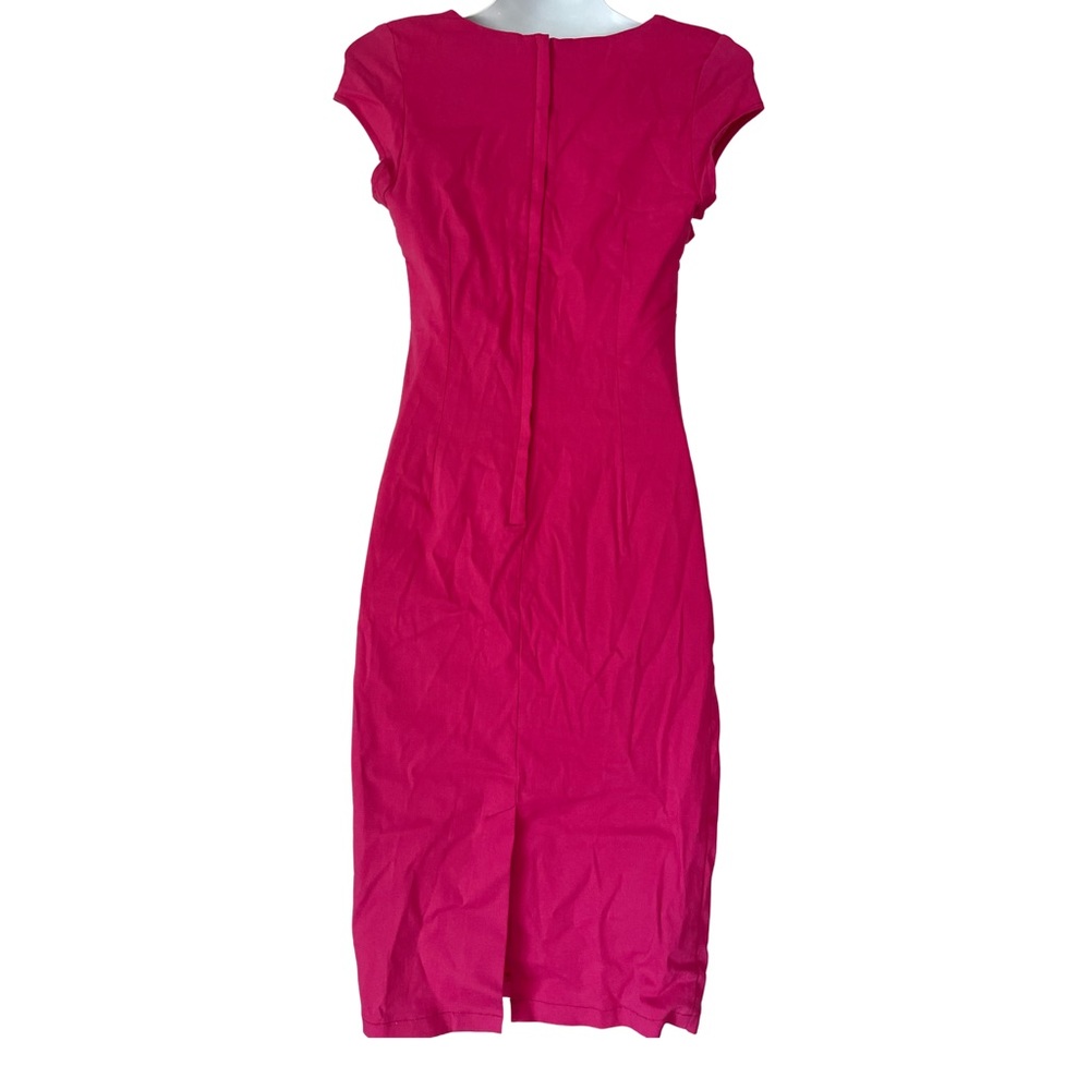 Collectif XS Magenta/Pink Fitted Dress - Picture 2 of 4